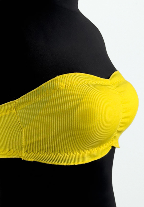 STRAPLESS MUSTARD TUBE BRA